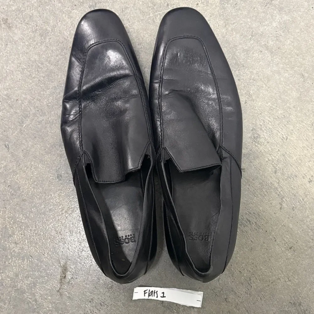 Hugo Boss Black Leather Loafers